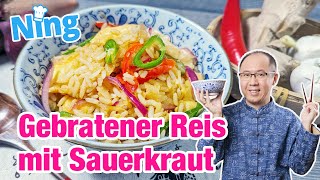 Chinesische Hausmannskost: Gebratener Reis mit Sauerkraut