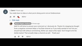 Negative Comments And How They Can Be GREAT!  Thanks Dude!