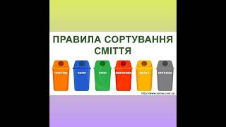 Ознайомлення з соціумом "Сортування сміття. Бережи природу"