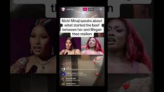 Nicki Minaj SPEAKS about what started the beef between her and Megan thee stallion #nickiminaj