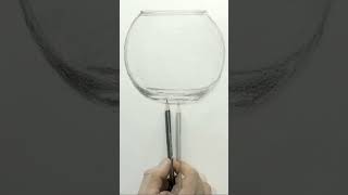 Learn how to draw tonal glass vase #pencildrawing #glassdrawing #Tonaldrawingtechnique