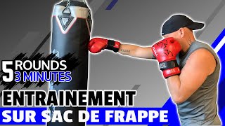 20 min d'entrainement sur sac de frappe | 5 Rounds de 3 minutes | Boxing Ready