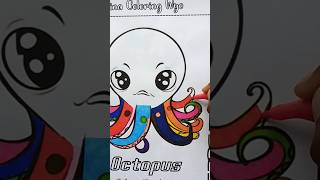 Arina Coloring Wyo | Coloring a Cute Octopus 🐙 | Relaxing Art Video for Kids | YouTube #shots