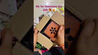 Beautiful Valentines day gift by my cute Husband #valentinesday #minivlog #coupleup #youtubeshorts