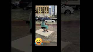 Heavy rain rain in UAE 😂😂😂😂😂 #rain #shorts