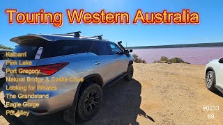 #0233 - Touring WA: Kalbarri, Pink Lake, Port Gregory, Natural Bridge & Castle Cove, The Grandstand