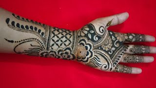 very simple and stylish mehndi design #mehndi #easymehndidesign #traditional