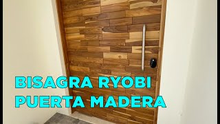 Bisagra hidráulica para puerta de Madera