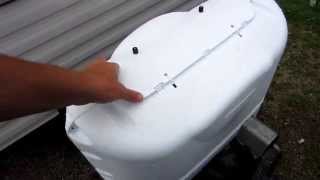 RV Dual propane tank cover install and review Camco 40523