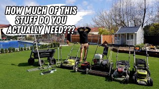 Lawn renovation equipment // costs, best methods, what to prioritise