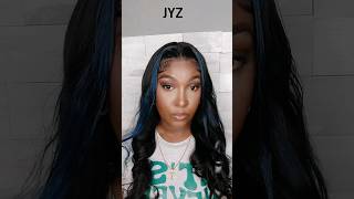 JYZ BLUE  SKUNKSTRIPE WIG INSTALL| #amazonwigs