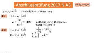 AP N (I) 2017 A3 (Exponentialfunktion)