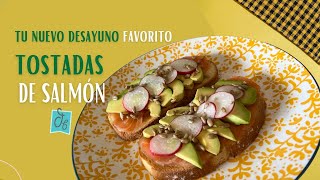 🥑🍣DESAYUNO ENERGÉTICO: Tostada de Salmón, Aguacate y Rabanitos