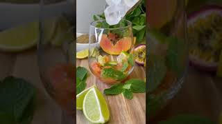 Lime and Papaya Mocktail #shorts #mocktail #drink #nonalcoholic #mojito #papaya