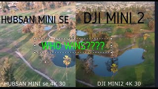 HUBSAN ZINO MINI SE vs DJI MINI2 4K30  CAMERA COMPARISON