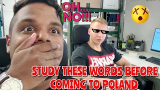 ഒരു POLISH തെറി എങ്കിലും അറിഞ്ഞിട്ടേ ഇങ്ങോട്ട് വരാവൂ |  STUDY THESE WORDS BEFORE COMING TO POLAND 🇵🇱