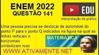 interpretação de gráfico  questão  141 ENEM 2022   prova amarela