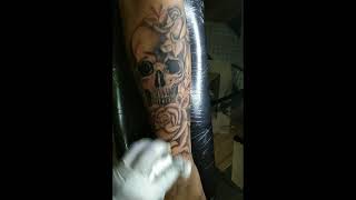 coverup tattoo..... with skullrose tattoo design