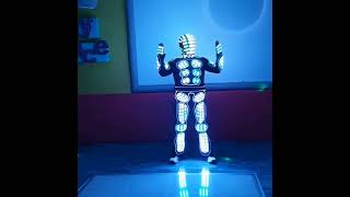 TRON dance LED robot costume