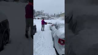 Quick way to clear snow in Canada