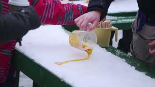 Making mapple taffy