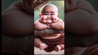 baby 🐥🍼 cute little monk #youtubeshorts #viral #shorts