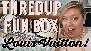 LOUIS VUITTON in this Thredup Fun Box Unboxing! #mysterybox