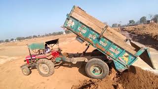 New Jcb 3Dx Xpert Backhoe Loading Mud in Trolley Massey and Mahindra Tractor | Jcb and Tractor Video