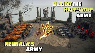 Blaidd The Half Wolf Army VS Rennala's Army - Battle Between Wolves And Magic - Elden Ring Civil War