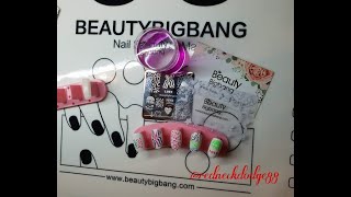 Nail tip display, stamper and plate review * for Beauty Bigbang