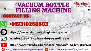 Vacuum Bottle Filling Machine, Liquid Filling Machine, Volumetric Oil Filling Machine