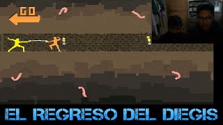 jugando nidhogg con el Diegis