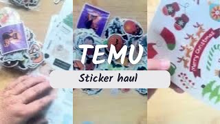 Temu Sticker Haul- My First Sticker Order From Temu