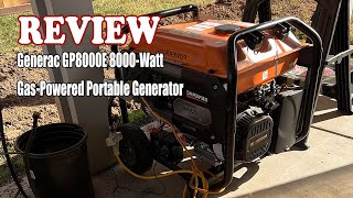 Generac GP8000E 8000-Watt Gas-Powered Portable Generator - Review 2024