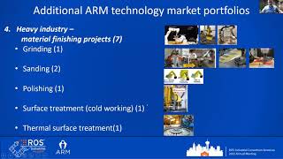 Overview of the Advanced Robotics for Manufacturing Institute-ARM