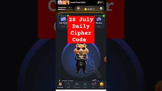 28 july hamster daily cipher code | today's  hamster Kombat daily morse code 28 july