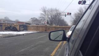 CSX Freight Hopper Train near the intersection of Wilsion Ave SW and Chicago Drive in Grandville,