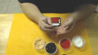 Perler Bead Super Mario Kuribo's Shoe Christmas Theme.