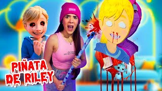 ABRÍ una PIÑATA ATERRADORA de Riley de Intensamente y OCULTABA cosas ESPANTOSAS💀💢 | Ani Cat😻