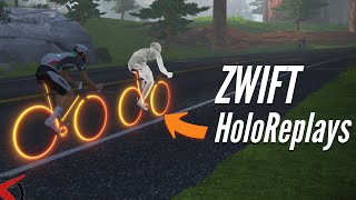 ZWIFT New HoloReplays: Race Your Own Ghost