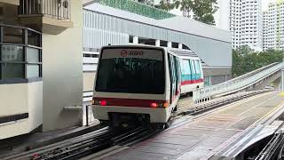 [Retired] SMRT Bukit Panjang LRT Sets 116 + 117 Departing BP6 Bukit Panjang Station