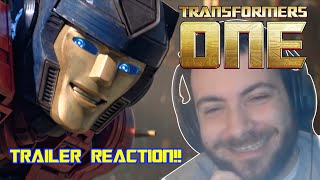 Transformers One WORLD PREMIERE TRAILER REACTION!!