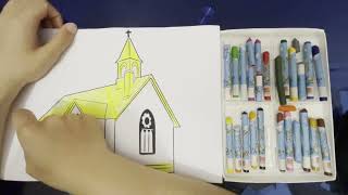 How to color an English cathedral style house