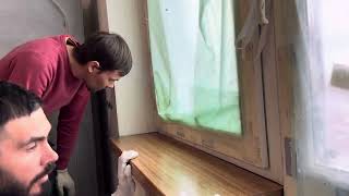 How we made window sills. Beautiful window sills