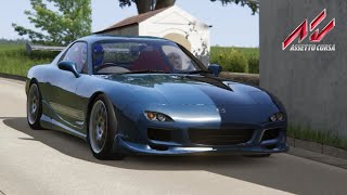 Assetto Corsa - Mazda RX7 Tuned (Test Drive) [HD]