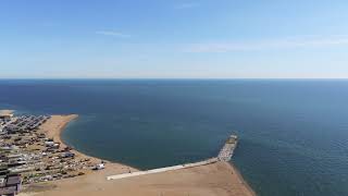 A birds Eye view with Parrot Anafi - Hastings, East Sussex coast line