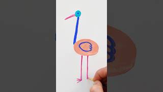 Stork Painting! Art for Kids  #shorts #painting #art