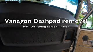 Vanagon dashboard dashpad removal & refurbish - Part 1