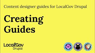 Creating a subject guide. A how-to-video for content designers and editors.