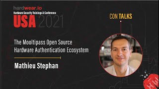 The Mooltipass Open Source Hardware Authentication Ecosystem | Mathieu Stephan | hardwear.io USA Con